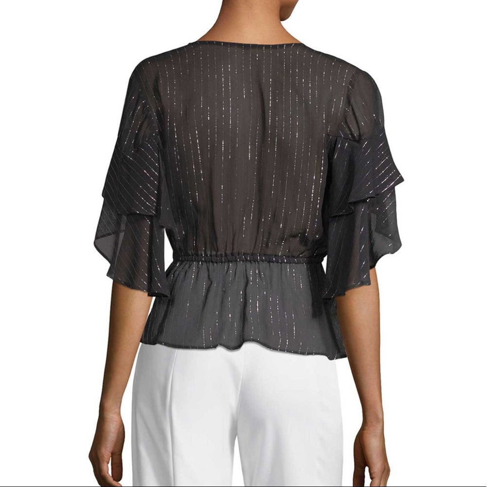 🆕PLENTY by TRACY REESE Striped Blouse, SMALL, NWT - Picture 2 of 6